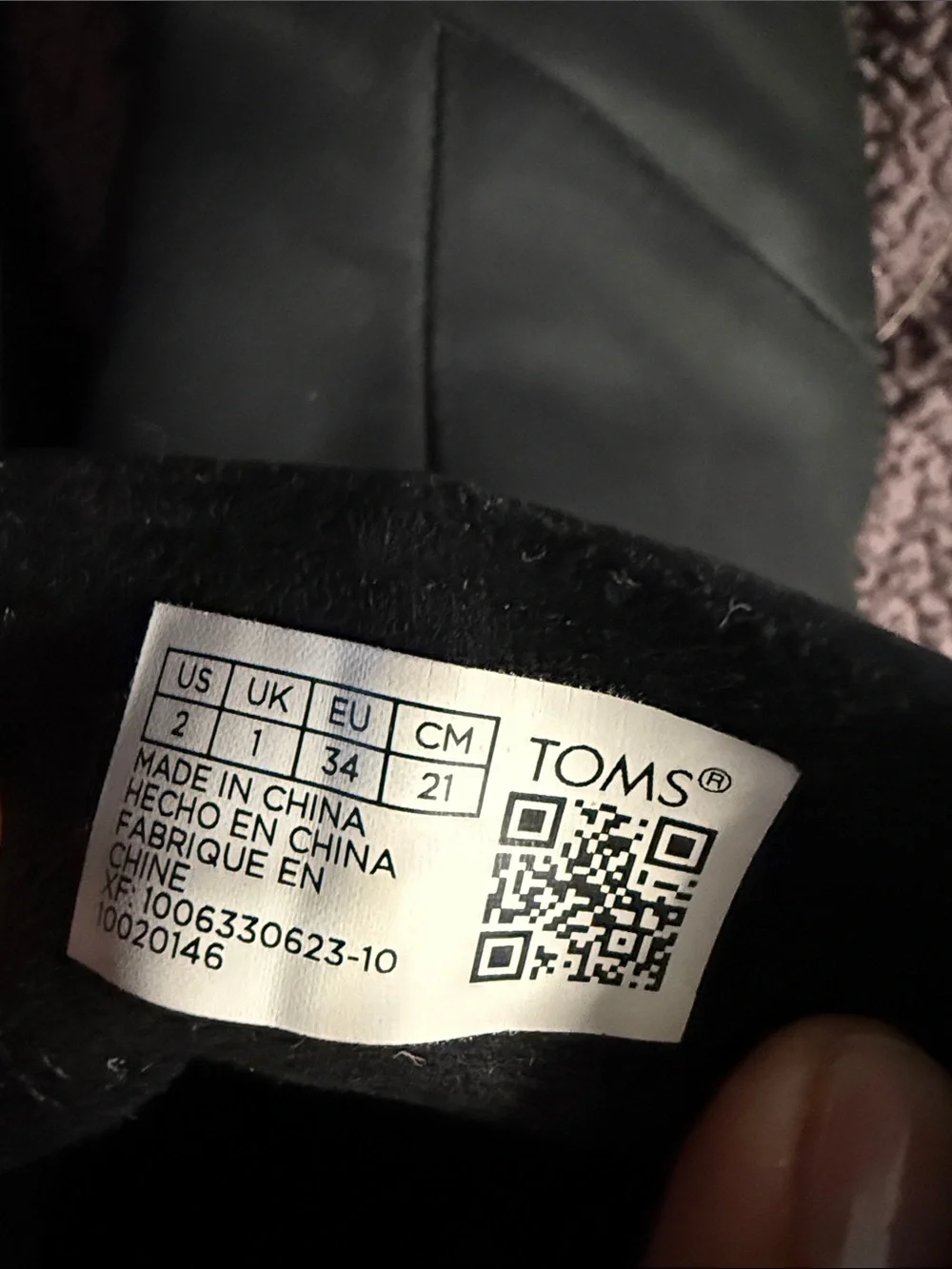 Toms Black Slip-Resistant Flat Shoes